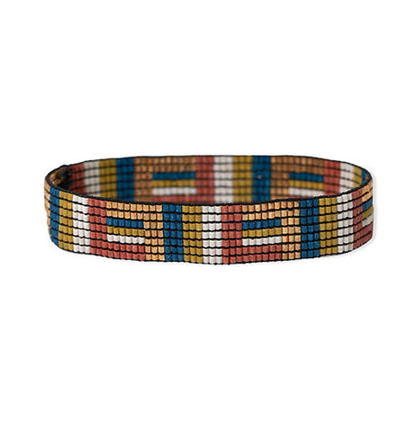 Alex Geo Stripe Beaded Stretch Bracelet