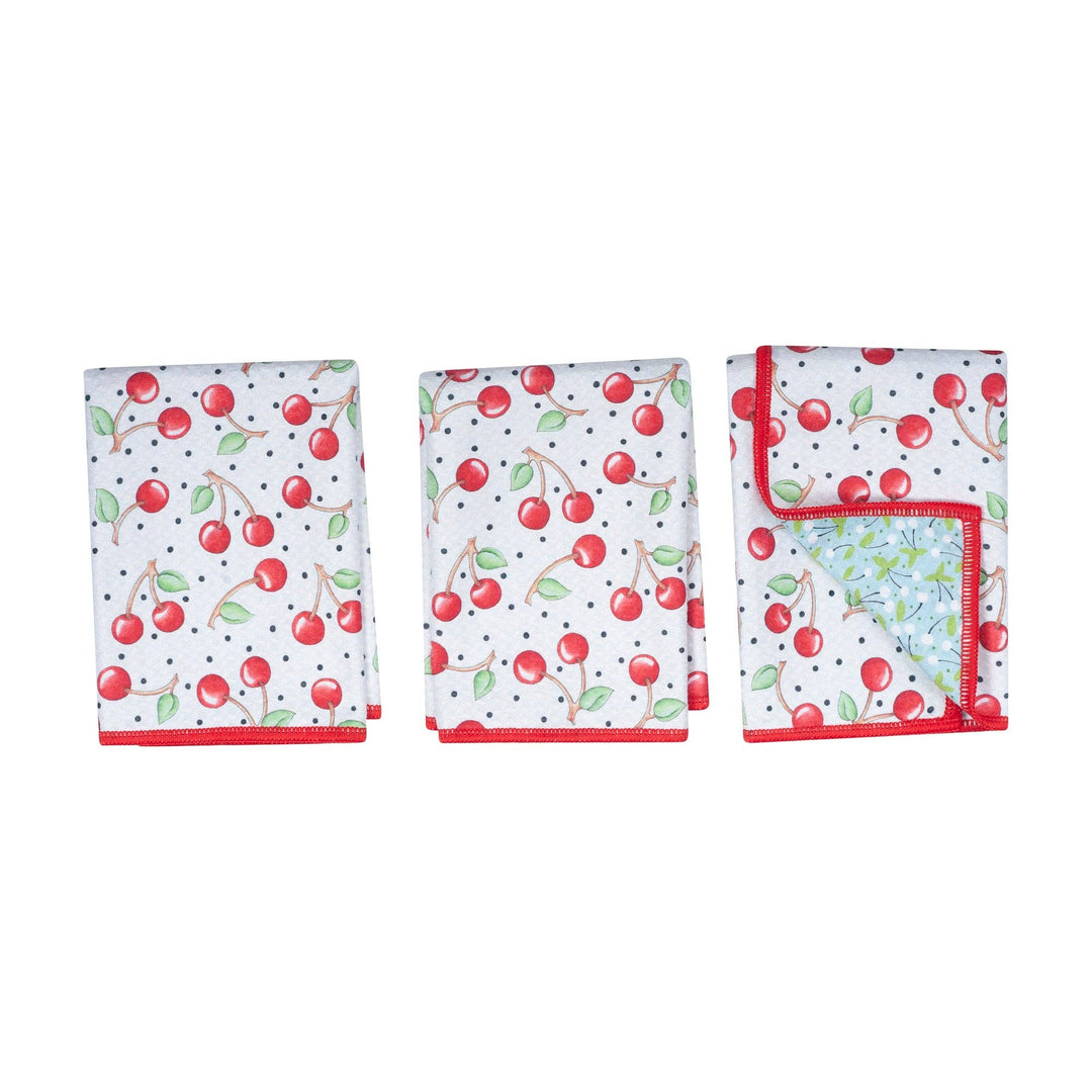 Mighty Mini Towel (Set of 3) Reversible - ME Cherry Harvest: Red