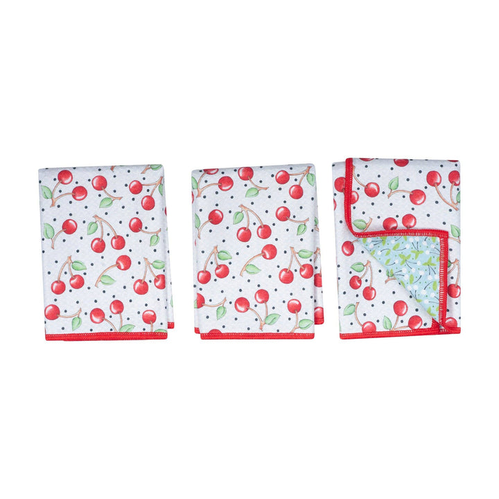 Mighty Mini Towel (Set of 3) Reversible - ME Cherry Harvest: Red