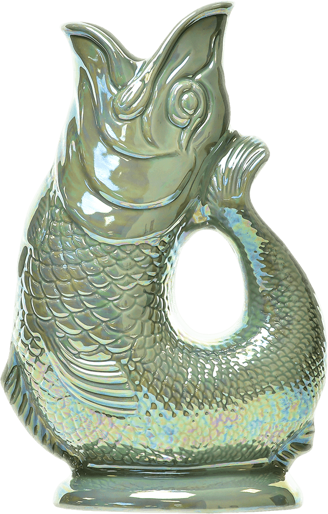 Sage Lustre Gluggle Jug: Extra Large