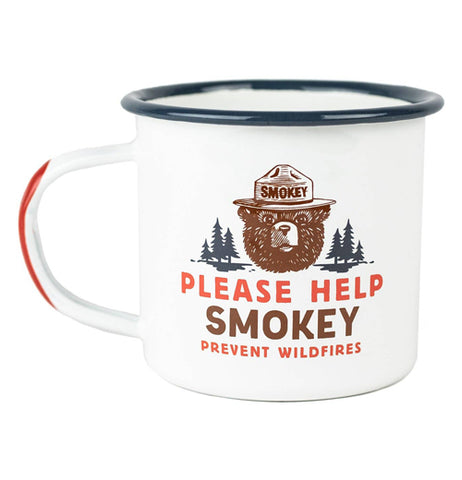 Please Help Smokey Enamelware Mug
