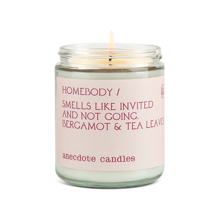 Homebody Candle (Bergamot &amp; Tea Leaves) Candle: 7.8 oz glass jar
