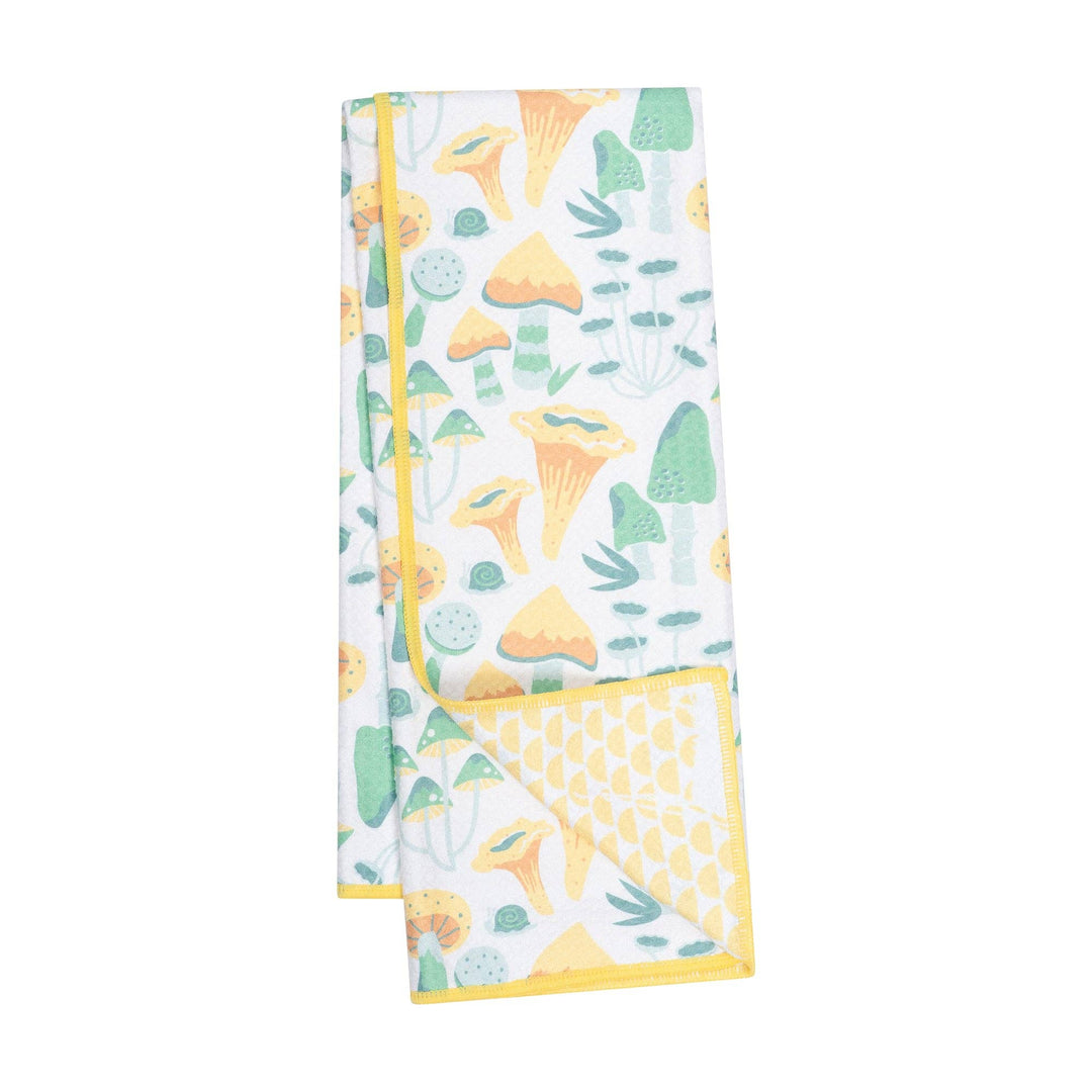 Anywhere Towel Reversible - HJ Misty Mushrooms: Yellow
