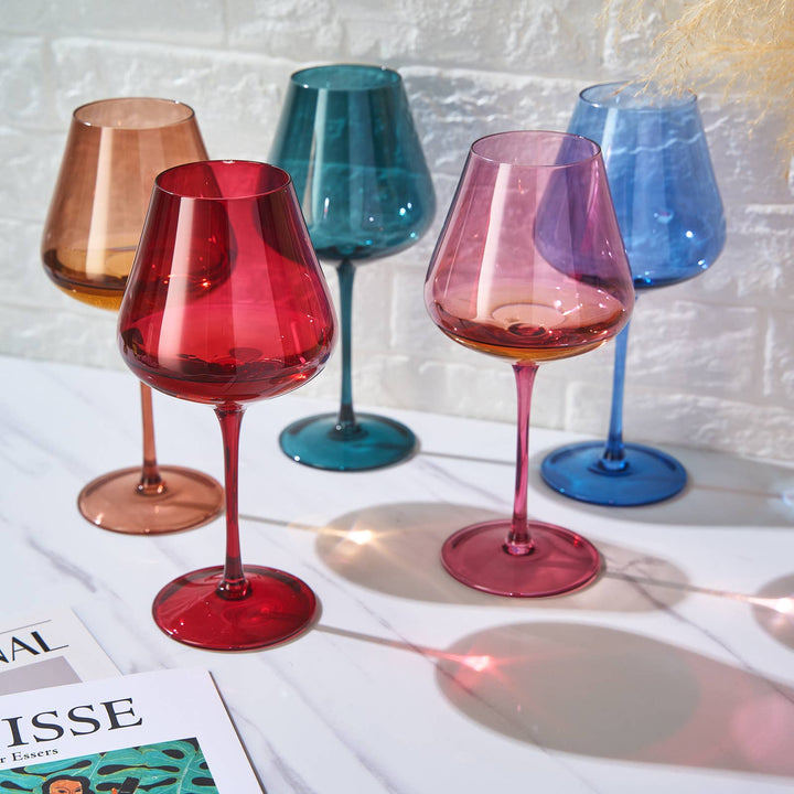 Khen Colored Crystal Wine Glass