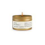 Vinyl Records (Black Oud) Candle: 7.8 oz Glass Jar