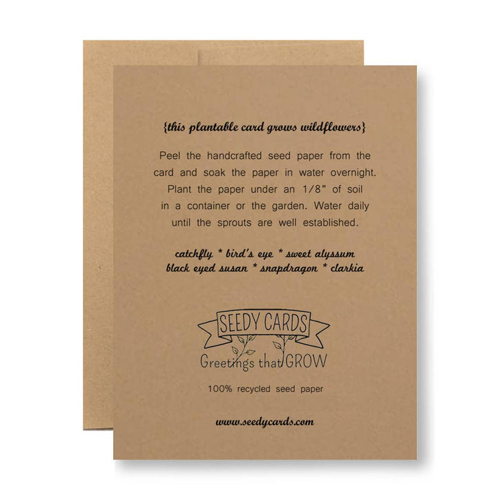 Plantable Seed Paper Greeting Card - Common Sense...