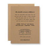 Plantable Seed Paper Greeting Card - Common Sense...