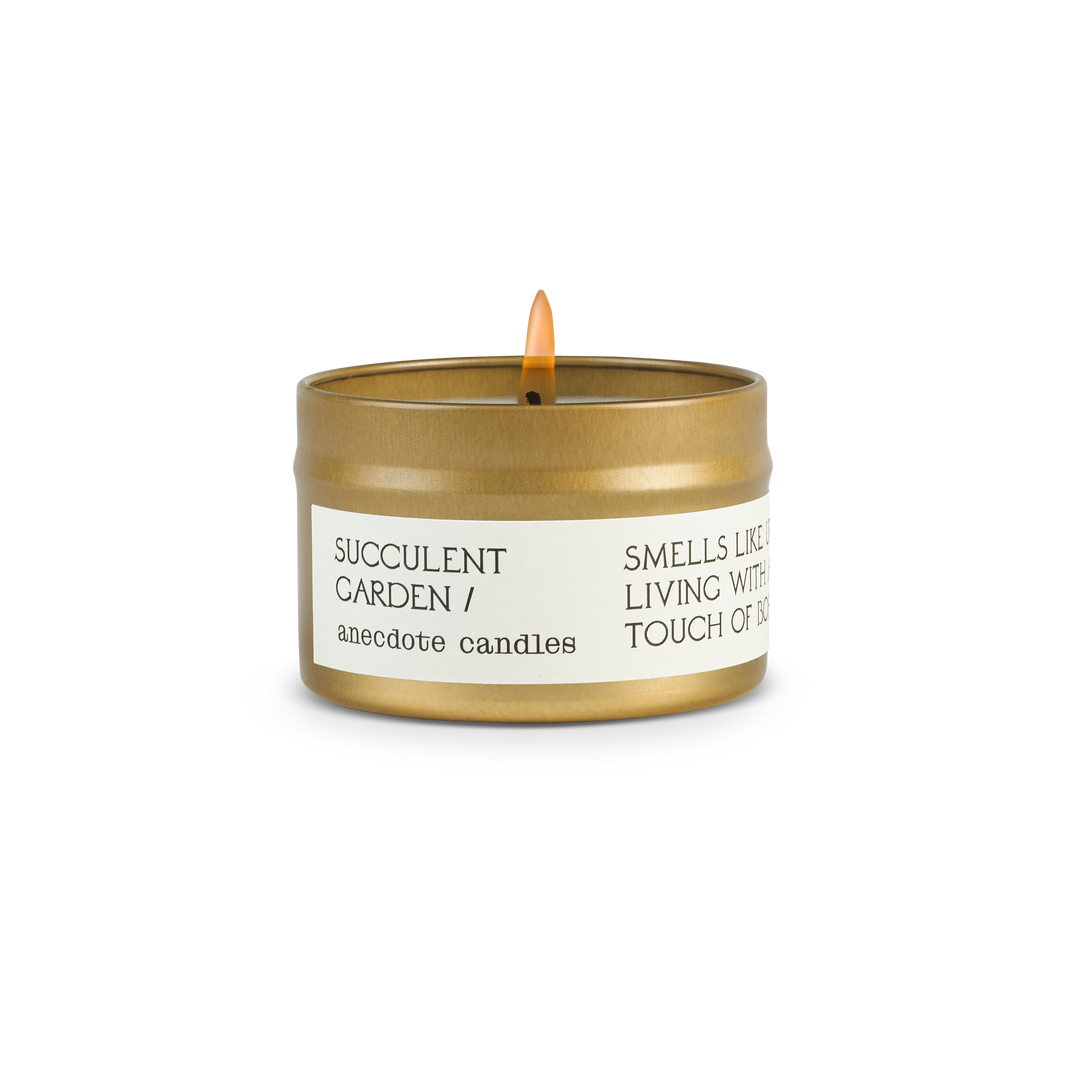 Succulent Garden (Floral &amp; Coconut) Candle: 7.8 oz Glass Jar