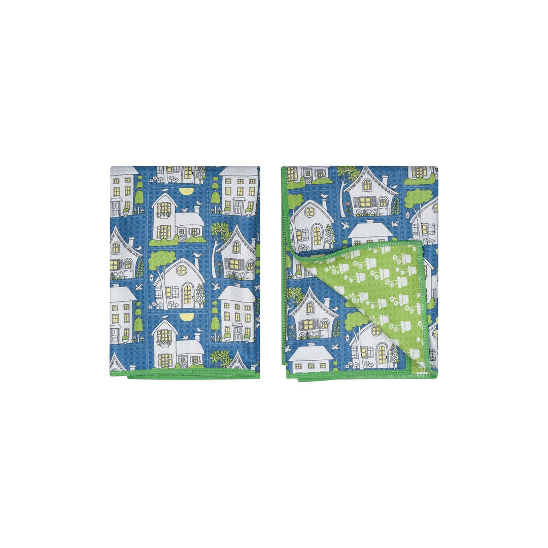 Double Duty (set of 2) Reversible - ME Twilight Cottages: Denim