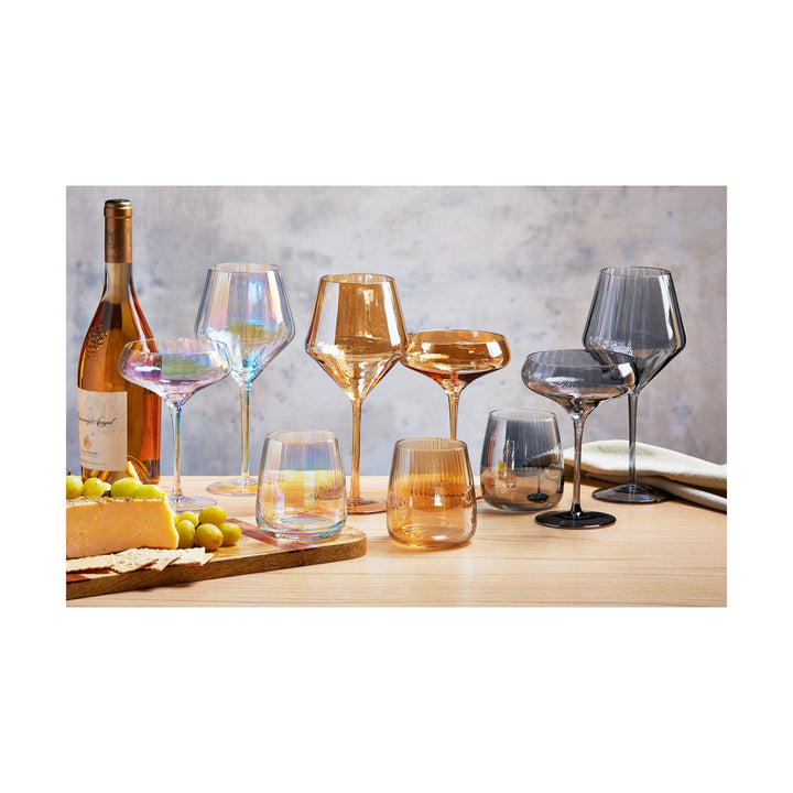 Chelsea Optic Wine Glass Smoke Glass Everyday: Grey / Glass