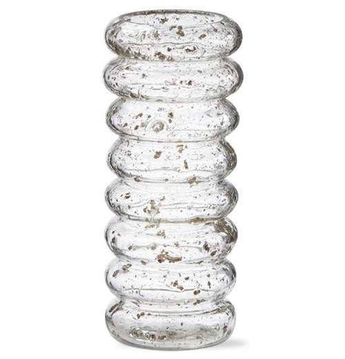 Bubble Pebble Tall Glass Vase