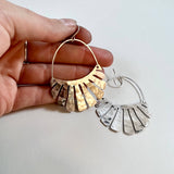 Handmade Freya Earrings: Silver / Large
