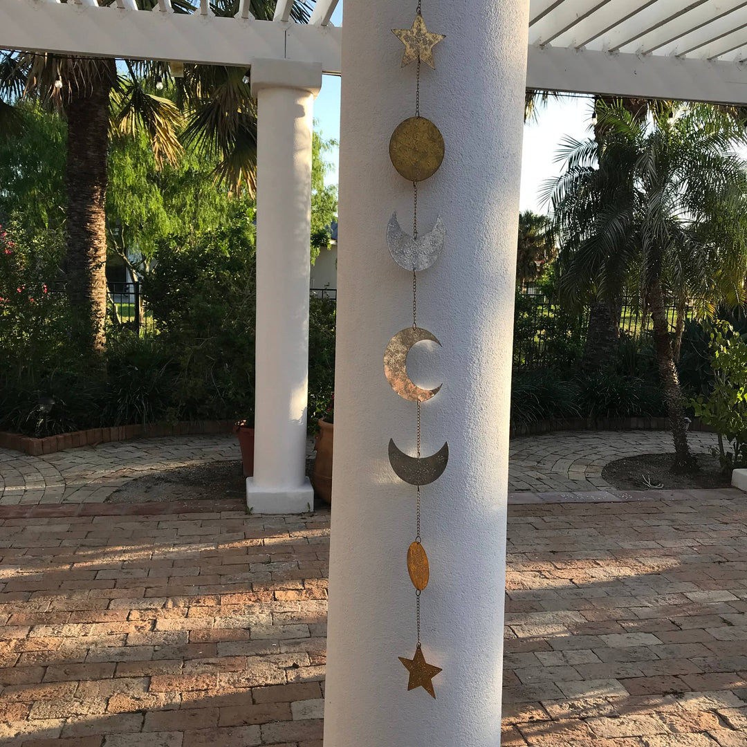 Sun, Moon &amp; Star String Garland Suncatcher