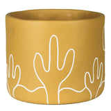 Desert Vista Cachepot, Cement, Ochre - Lrg