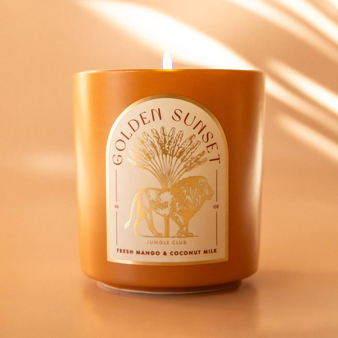 Golden Sunset Candle | Fresh Mango &amp; Coconut Milk