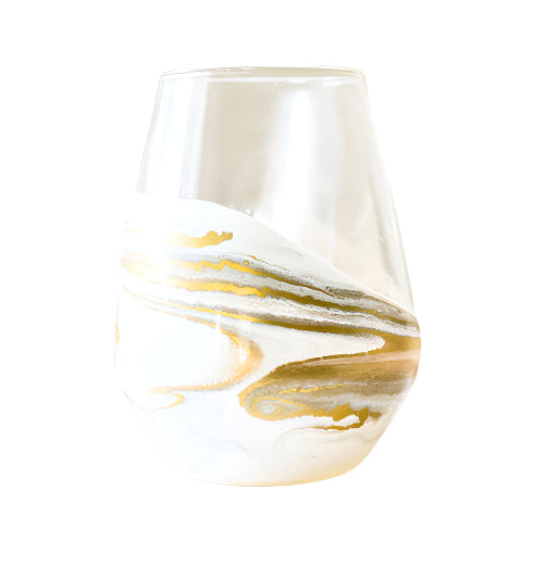 Resin Accented Wine and Entertaining Glass