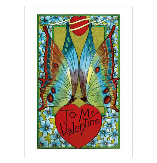 Valentine Heart with Butterfly Wings - Valentine&