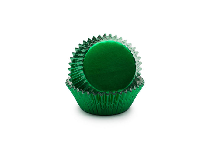 Fox Run Green Foil Cupcake Liners, Set of 32, 3"