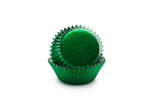 Fox Run Green Foil Cupcake Liners, Set of 32, 3"