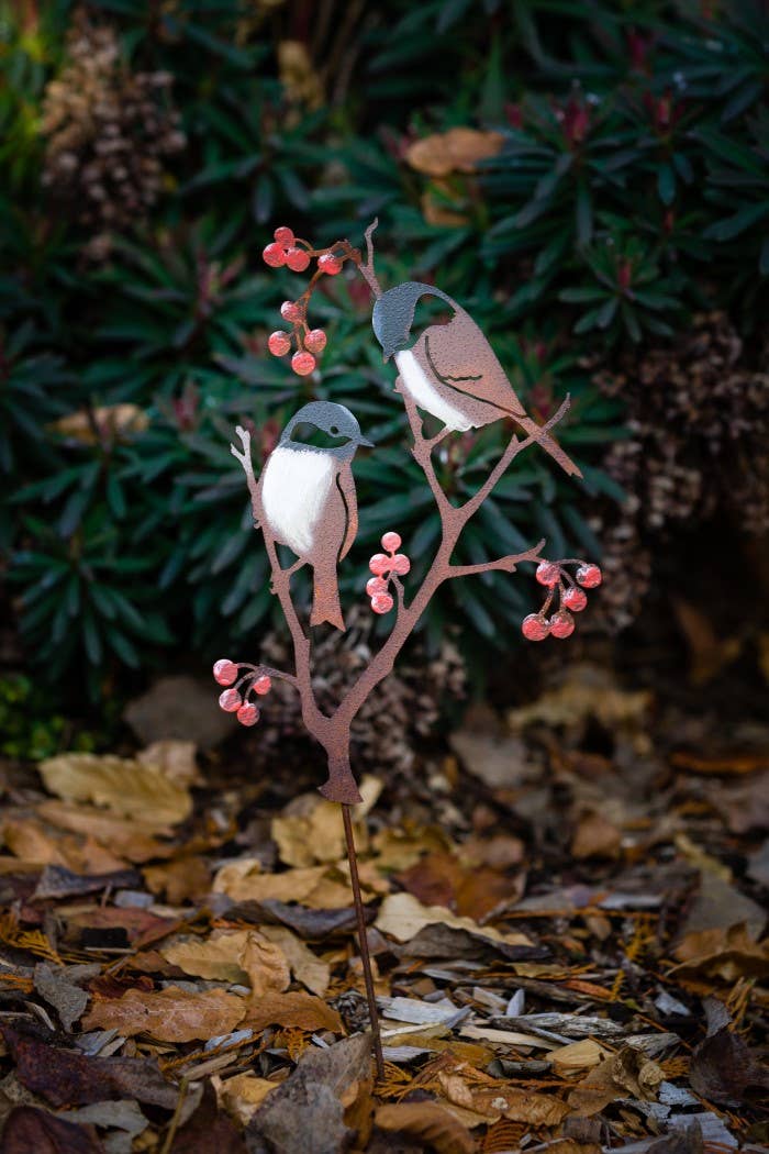 Chickadees &amp; Berries Pick -Painted