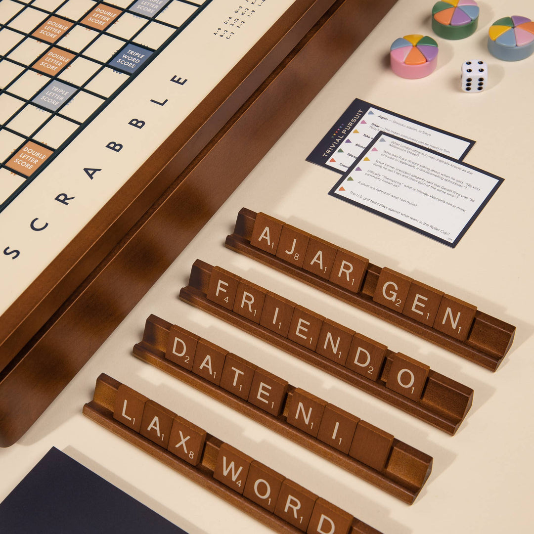3-in-1 Game Collection: Scrabble, Trivial Pursuit &amp; Cribbage