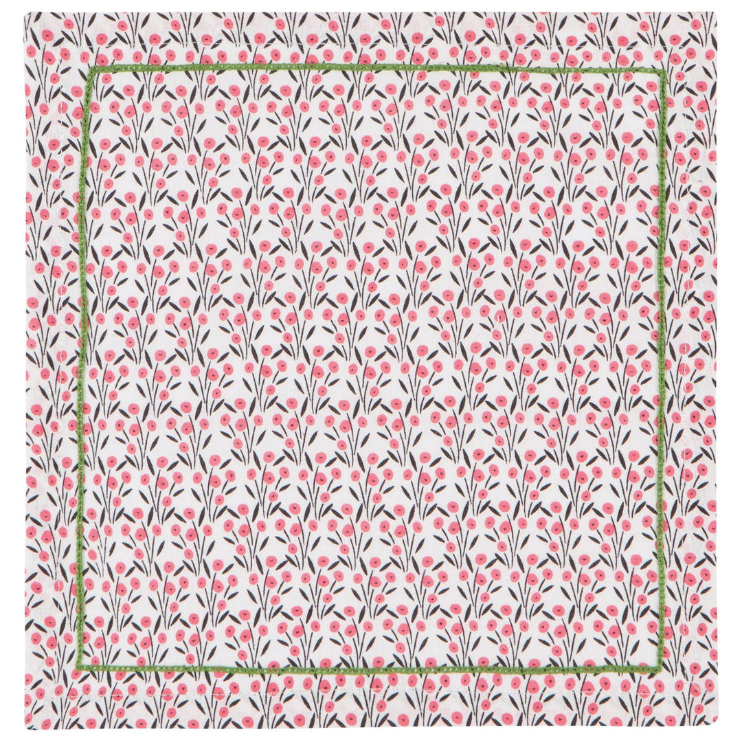 Bouquet Cocktail Napkins Set of 4: Multi-Colored
