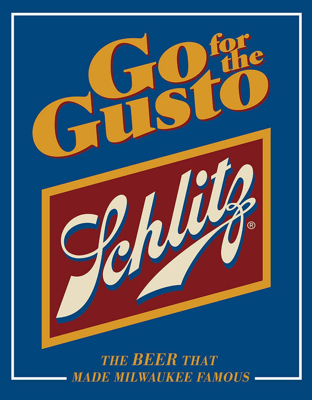 Schlitz Tin Sign