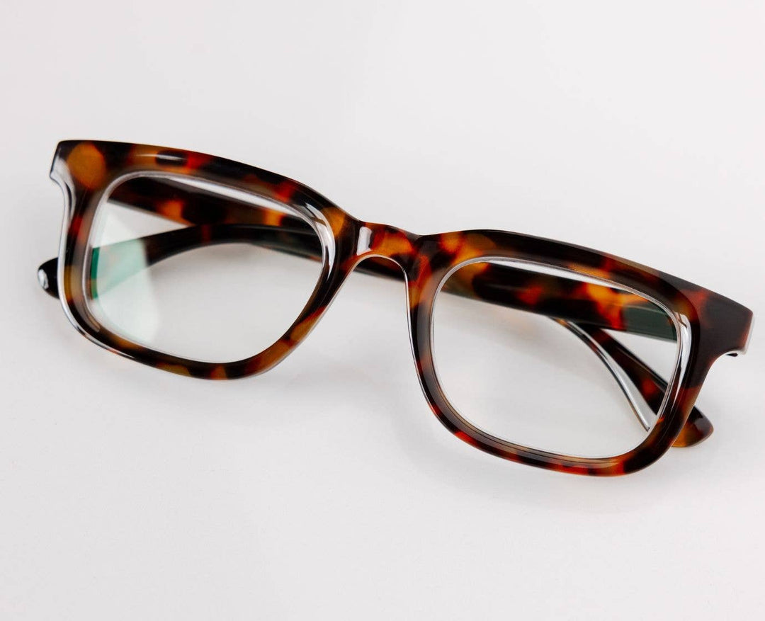 Otto (Blue Light): Teal Ombre Horn / Reading / 1.25