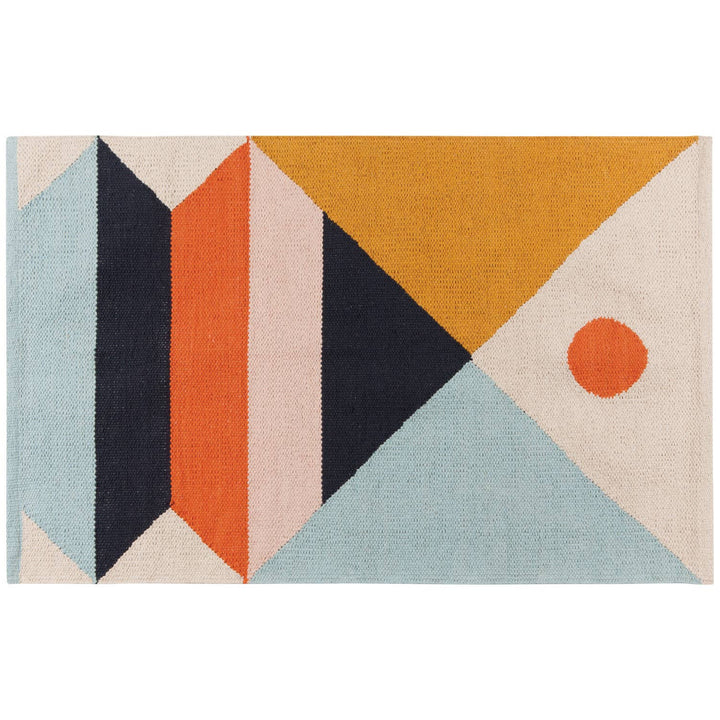 Kismet Colorful Woven Cotton Rug  2 x 3 ft