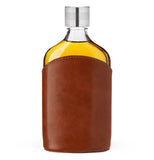 Parker Leather Wrapped Glass Flask
