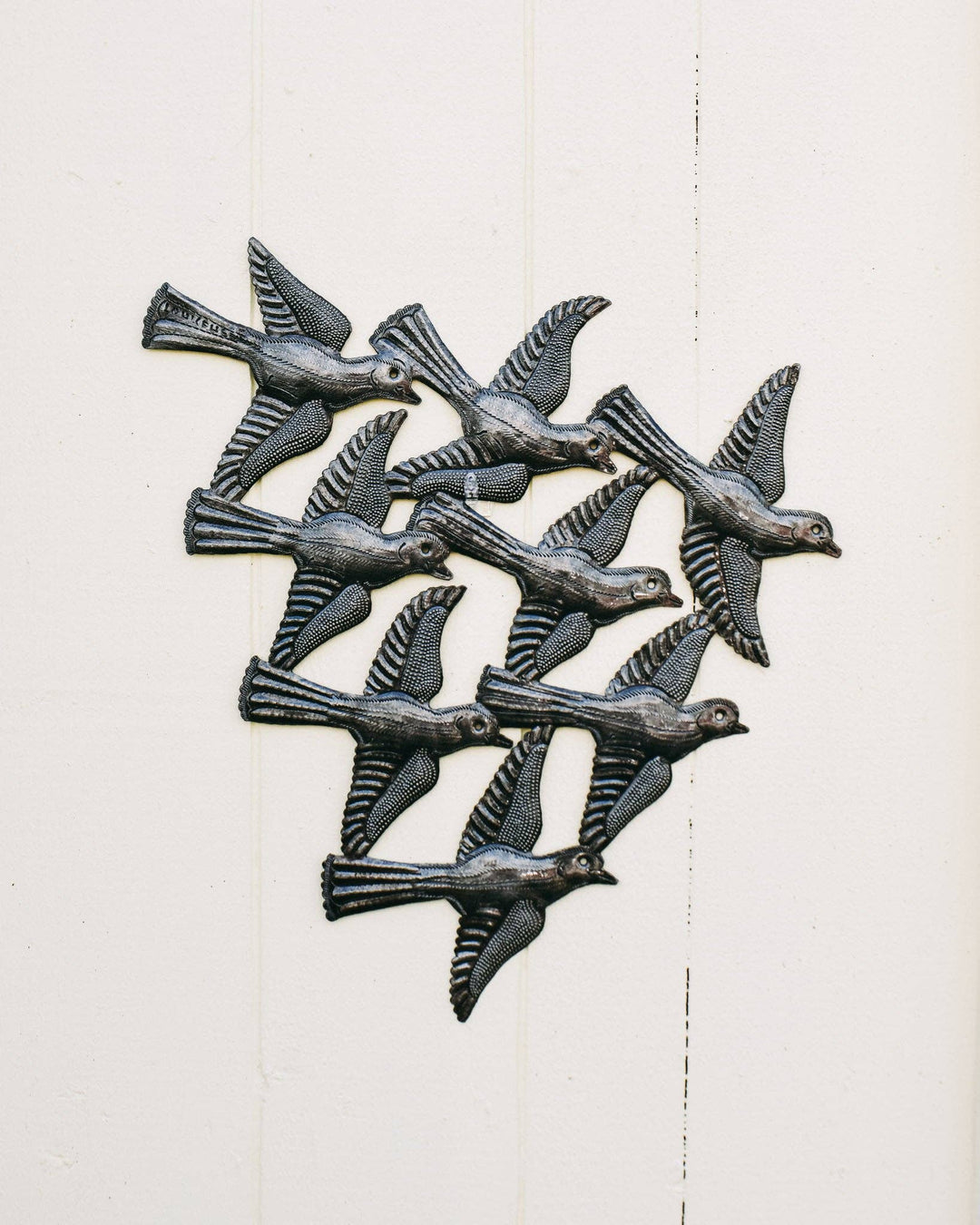 Oil Drum Wall Art, Birds Small Flight