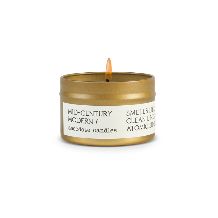 Mid-century Modern (Amber &amp; Vanilla) Candle: 7.8 oz Glass Jar