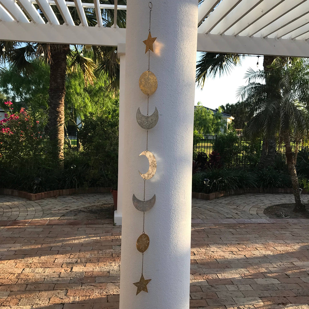 Sun, Moon &amp; Star String Garland Suncatcher