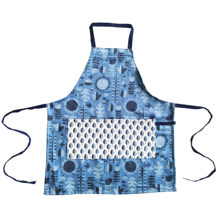 Attach and Go Apron- HJ Mod Sunflower: Ombre Blue