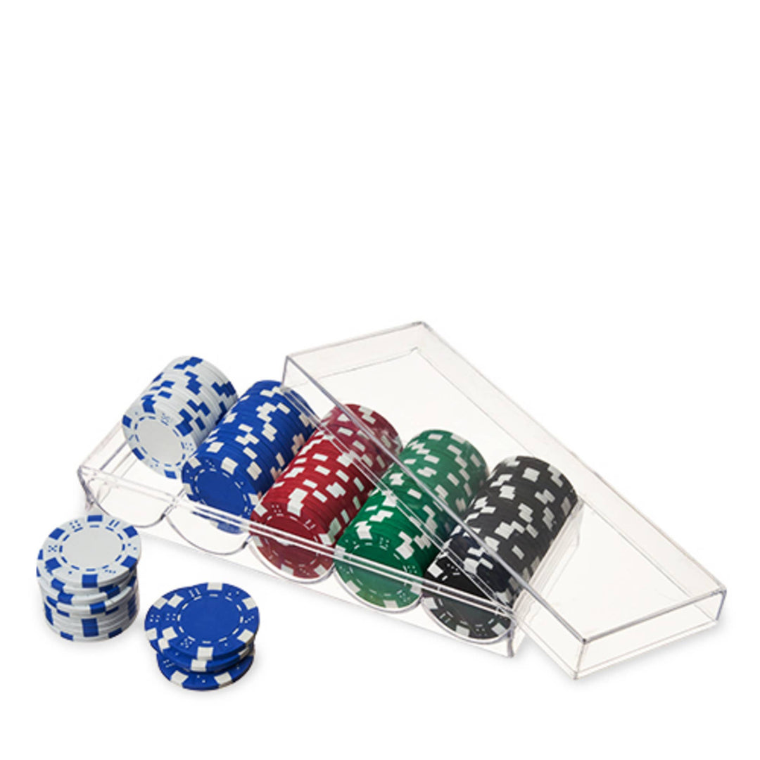 Poker Chip Set: Multicolor / Resin / Plastic