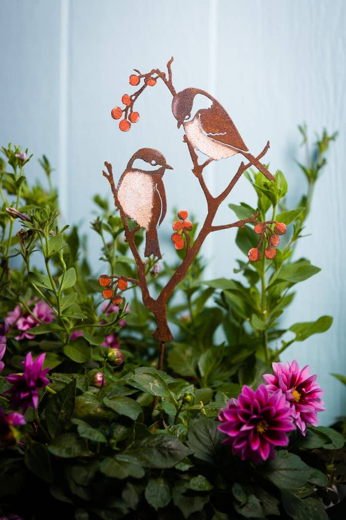 Chickadees &amp; Berries Pick -Painted