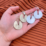Handmade Good Measure Earrings: Gold / Large