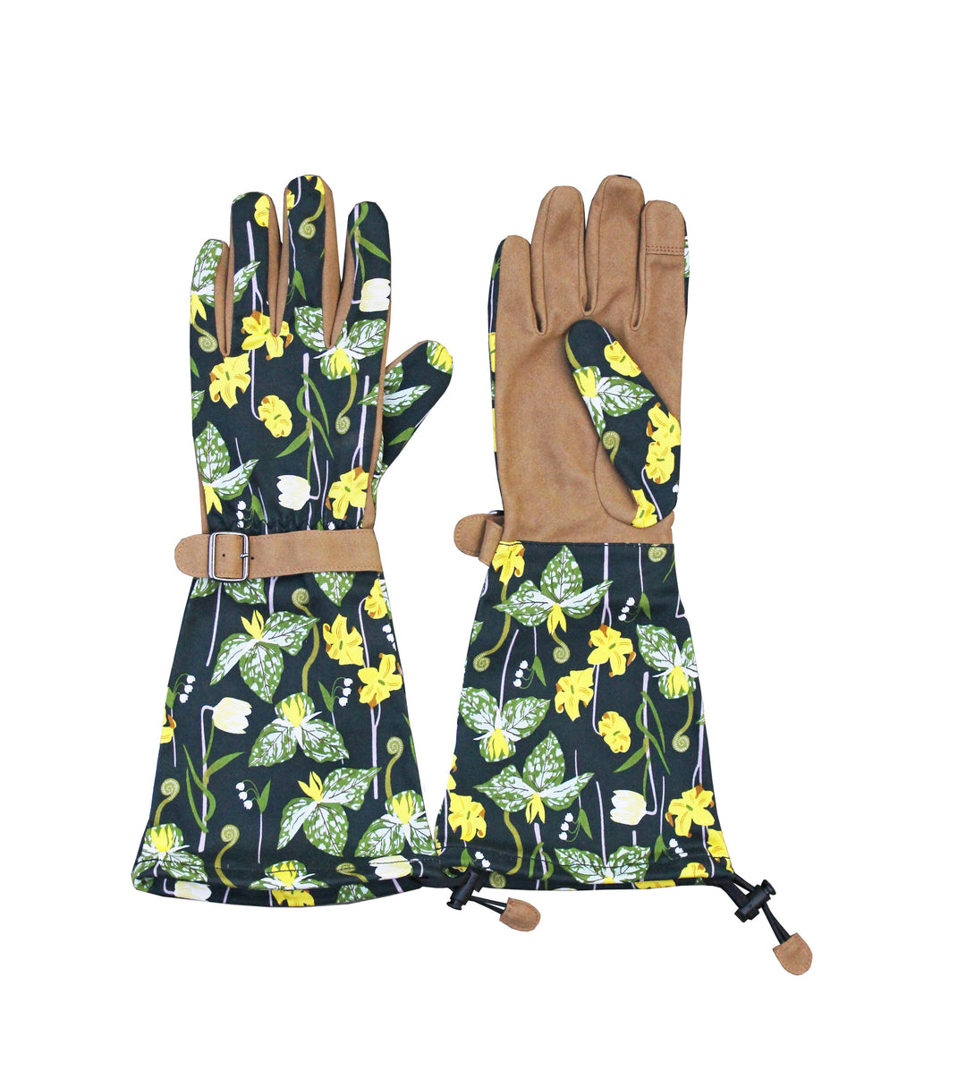 Woodland Garden Arm Saver Gardening Gloves: Large