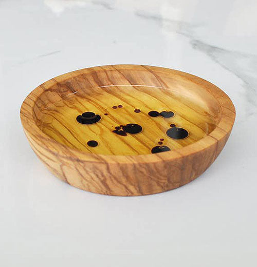Olive Wood Dipping Bowl - Round - 3.5”