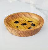 Olive Wood Dipping Bowl - Round - 3.5”