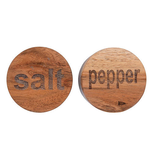 Round Marble Salt &amp; Pepper Containers