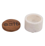 Round Marble Salt & Pepper Containers