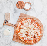 Ironwood Napoli Pizza Peel, Acacia Wood, 0.5" x 14" x 14"
