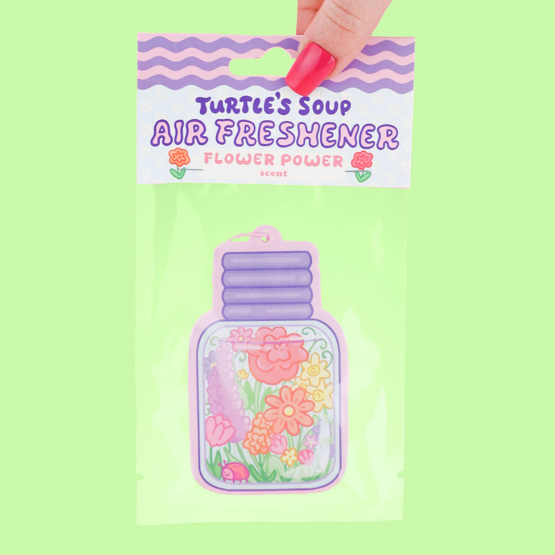 Flower Jar Cute Spring Art Floral Scented Car Air Freshener