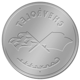 ROUND - Corvette '53 Logo Tin Sign