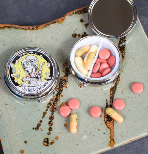Mad Hatter Pill Box