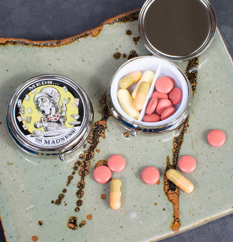 Mad Hatter Pill Box
