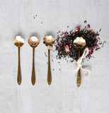 Stainless Steel Flower Shaped Spoons, Set of 3