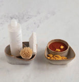 Stoneware Cracker and Soup Bowl