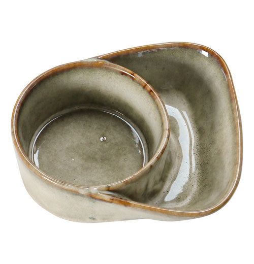 Stoneware Cracker and Soup Bowl